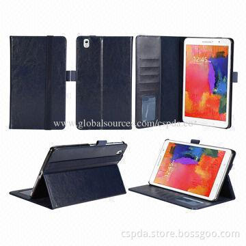 PU Tablet PC Cases for Samsung Galaxy Tab Pro 8.4-inch with Business Card and Bank Card Slots